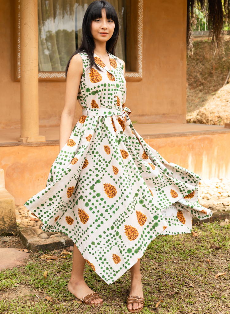 Pinecone Handkerchief Dress