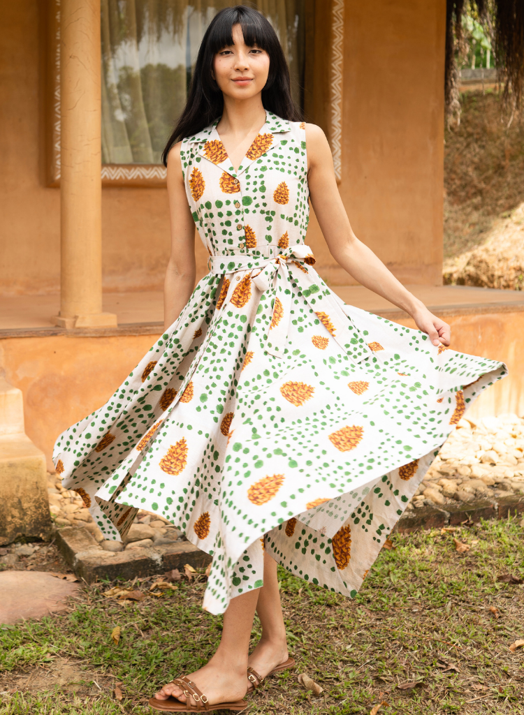 Pinecone Handkerchief Dress