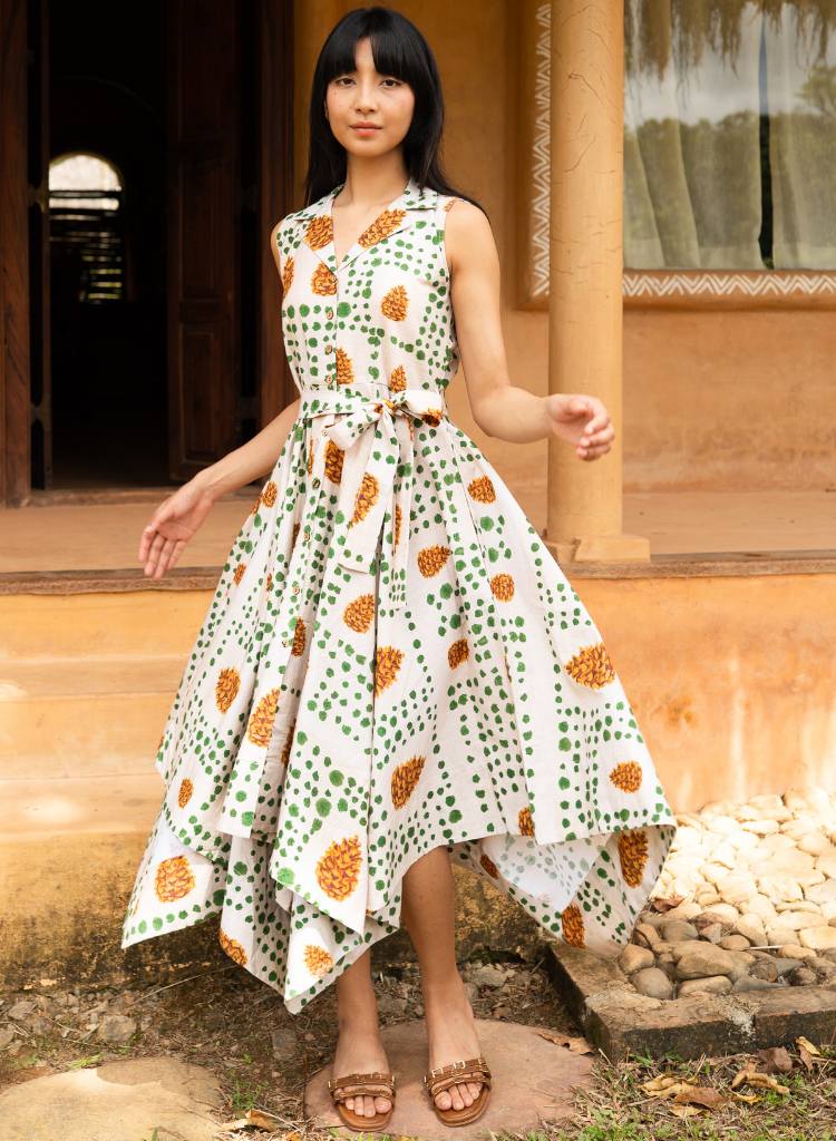 Pinecone Handkerchief Dress