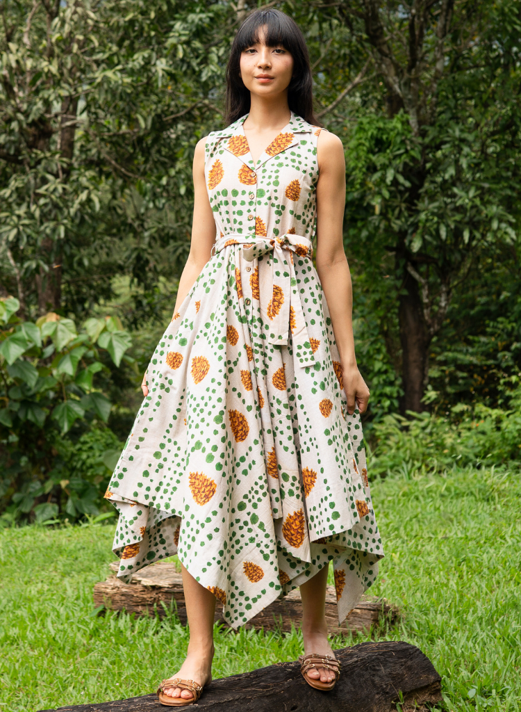 Pinecone Handkerchief Dress