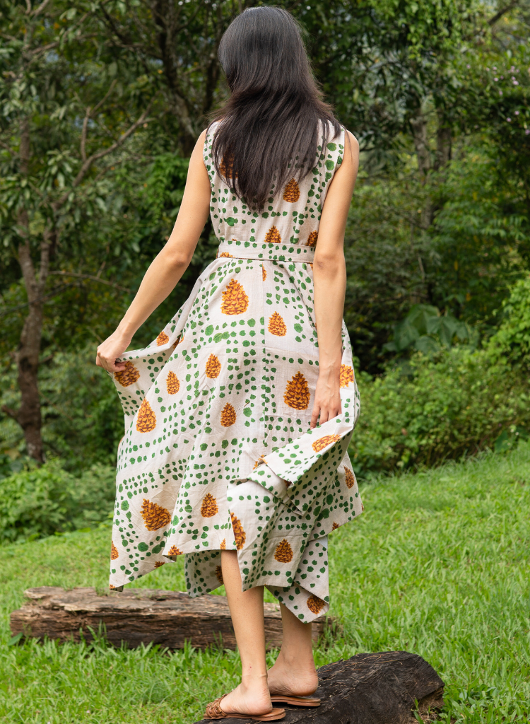 Pinecone Handkerchief Dress