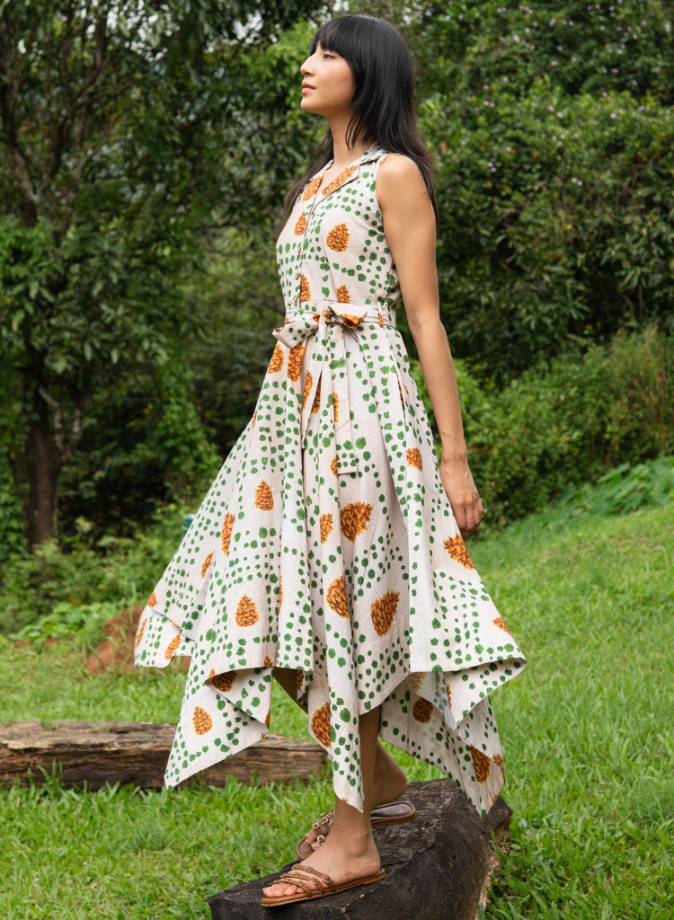 Pinecone Handkerchief Dress