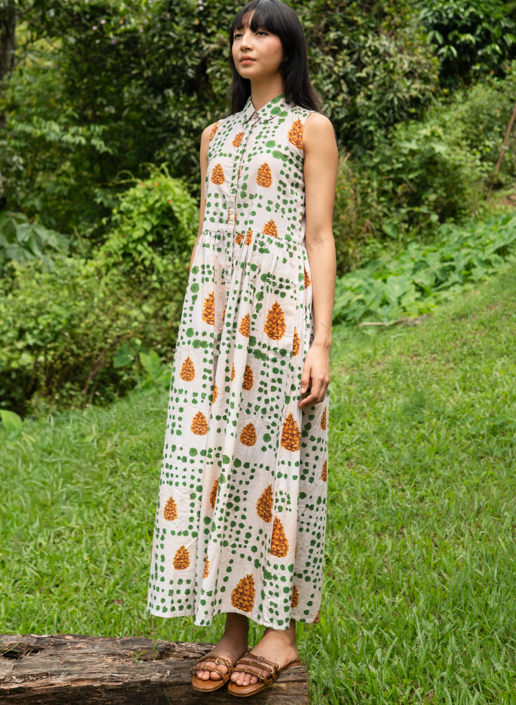 Pinecone Shirt Dress