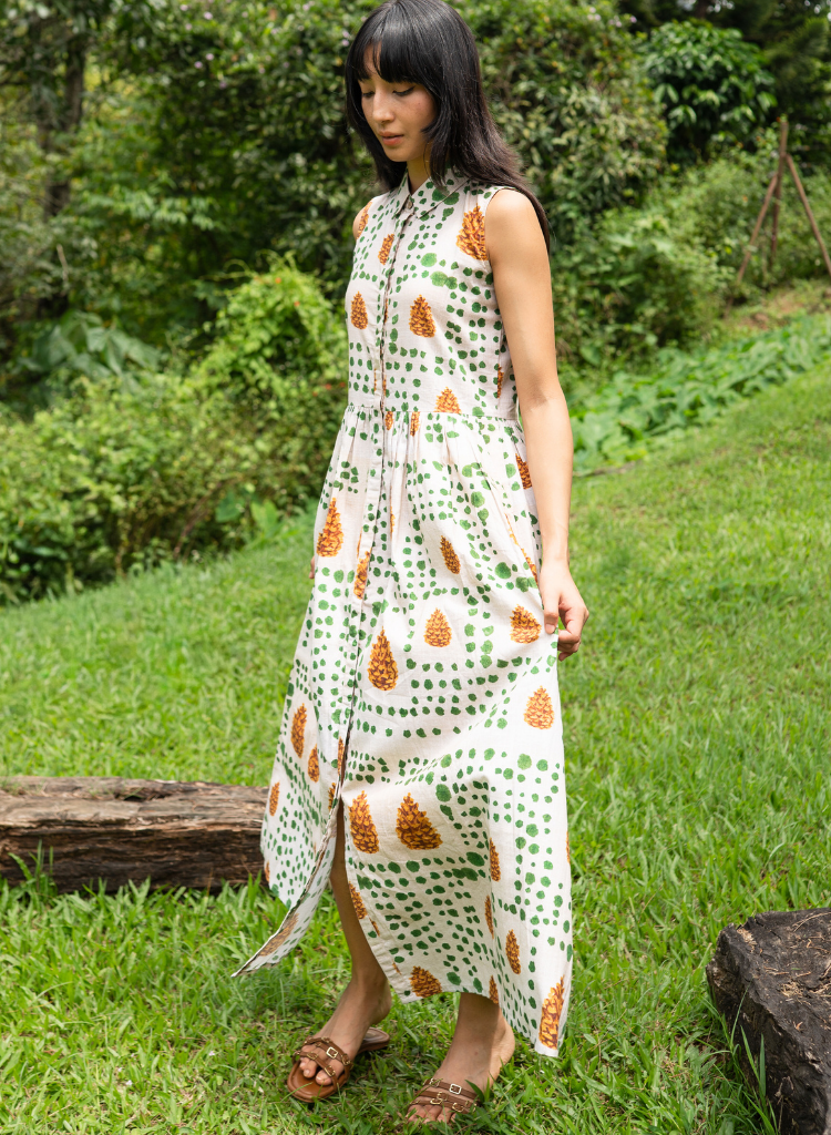 Pinecone Shirt Dress