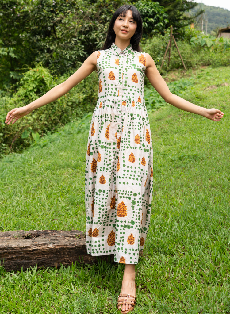 Pinecone Shirt Dress