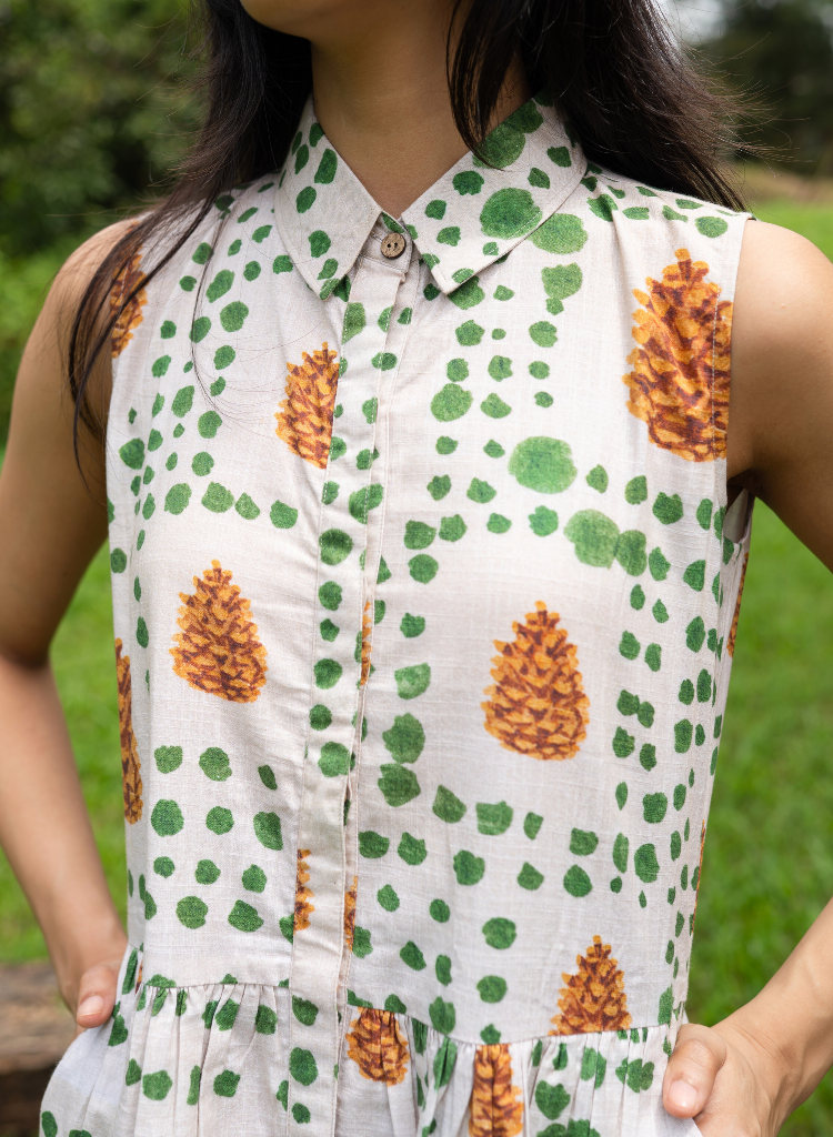 Pinecone Shirt Dress