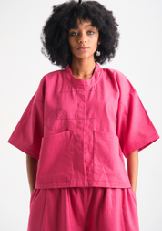 Pink Dahlia Top