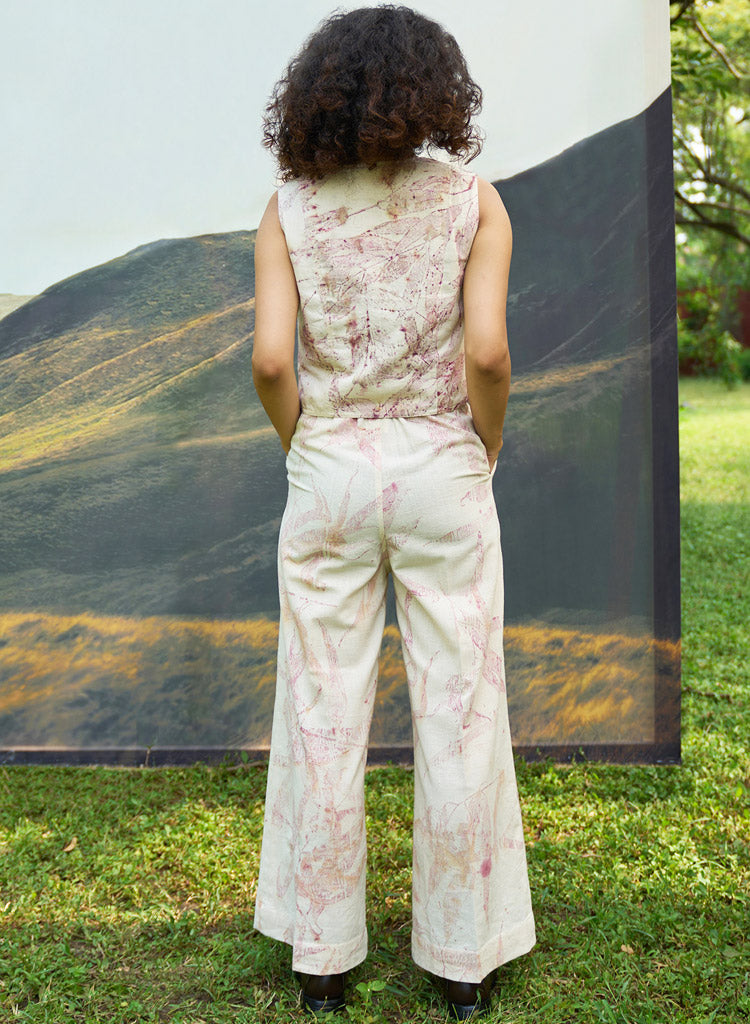 Foliage Blazer Vest Set