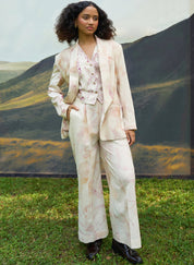 Foliage Blazer Vest Set