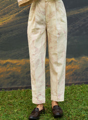 Pink Foliage Kurta Set