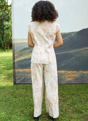 Pink Foliage Top Set