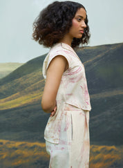 Pink Foliage Top Set