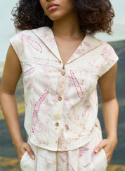 Pink Foliage Top Set