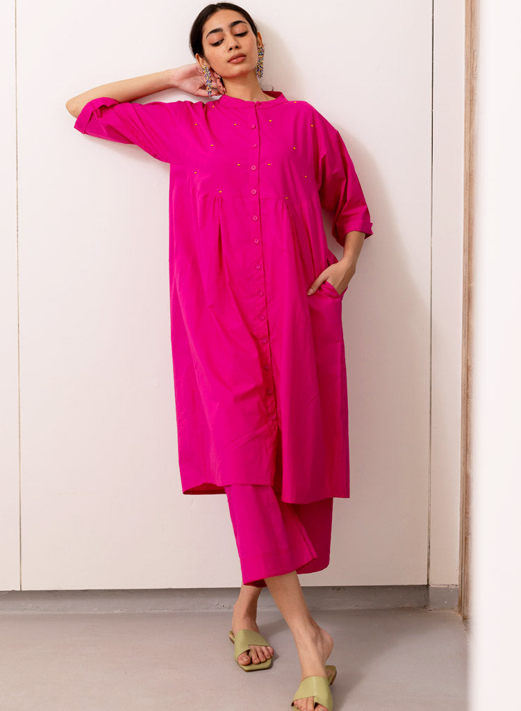 Pink Horizon Tunic Set