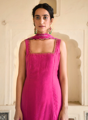 Pink Rose Kurta Set