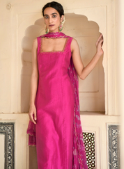 Pink Rose Kurta Set