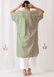 Pink & Green Striped Set