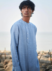 Pinstripe Kurta Set