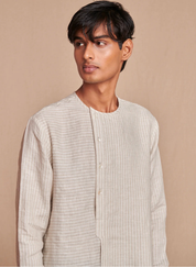 Pinstripe Kurta Set