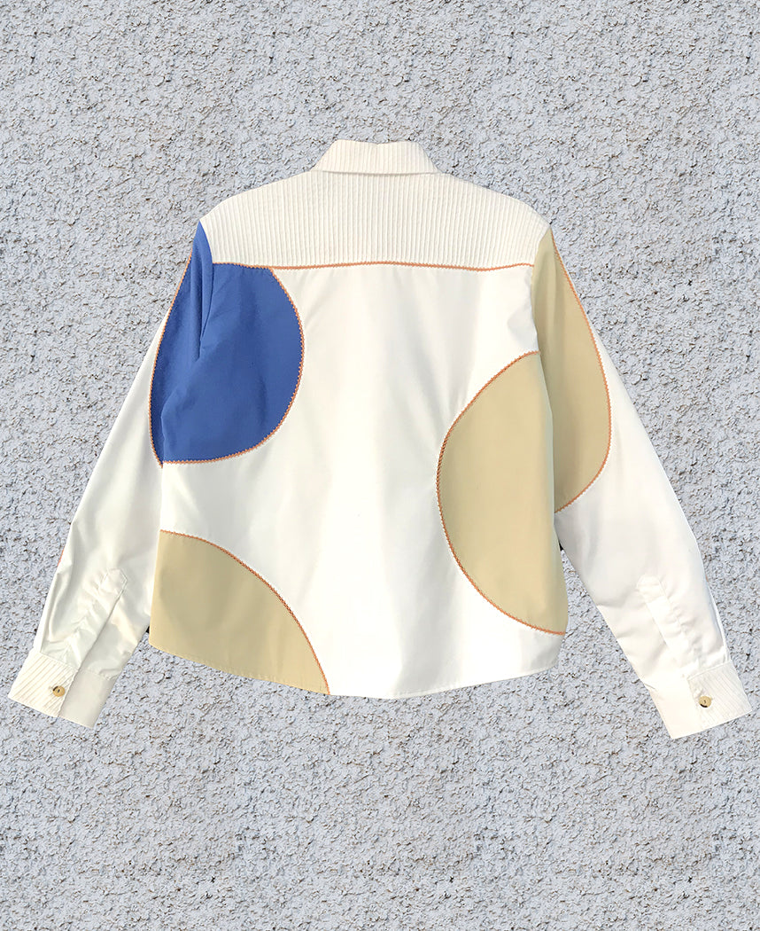 Pintuck Crochet Shirt