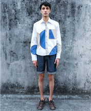 Pintuck Crochet Shirt