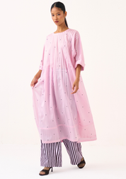 Pintuck Polka Kaftan Set