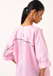 Pintuck Polka Kaftan