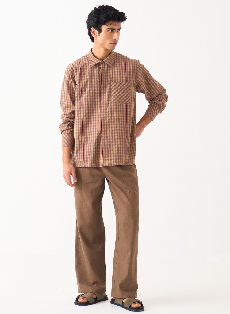 Pipling Detail Shirt