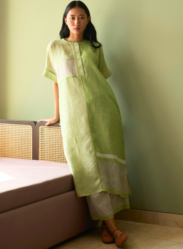 Pira Stripe Tunic Kaftan