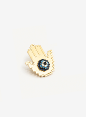Pixel Palm Brooch