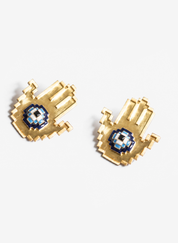 Pixel Palm Earrings