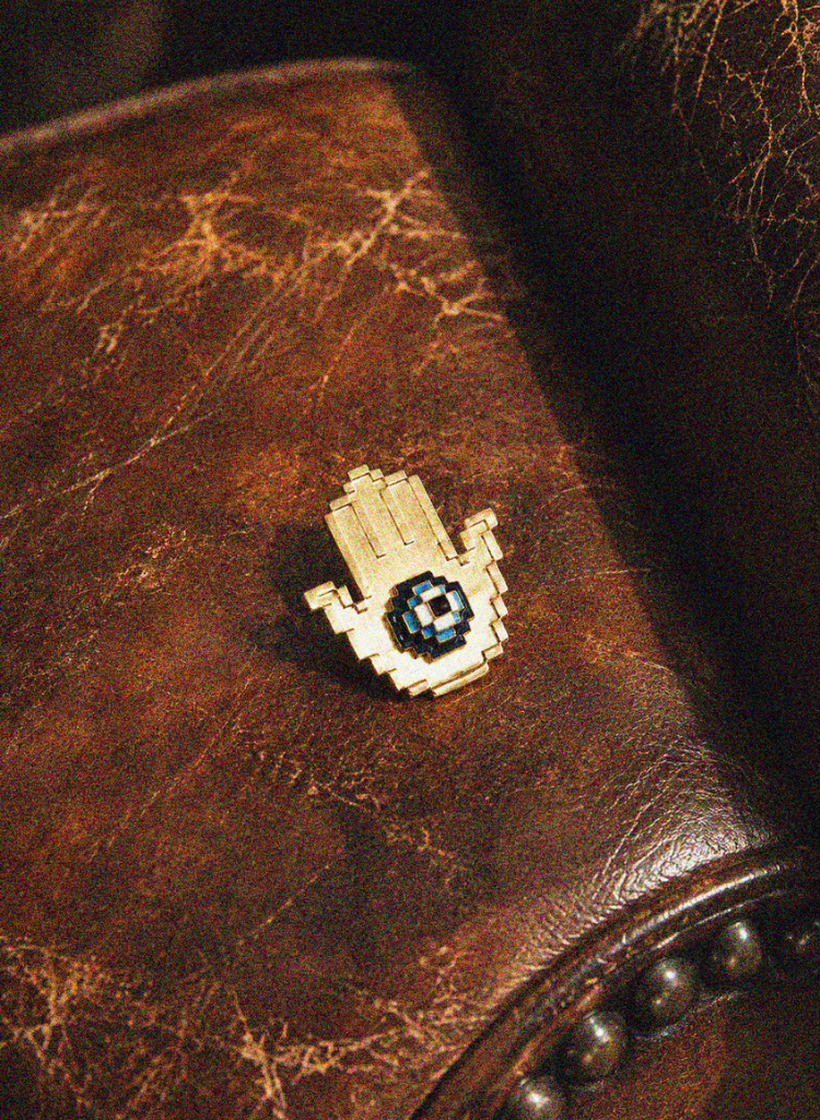 Pixel Palm Necklace