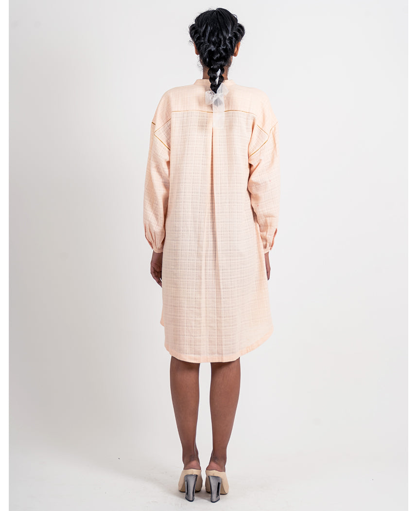 Placket Textured Kurta