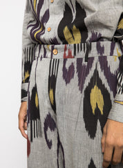 Pleated Barrel Leg Pants