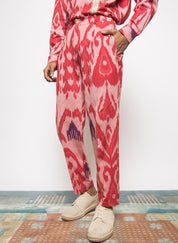 Pleated Barrel Leg Pants