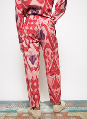 Pleated Barrel Leg Pants