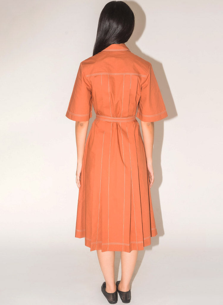 Pleated Safari Dress