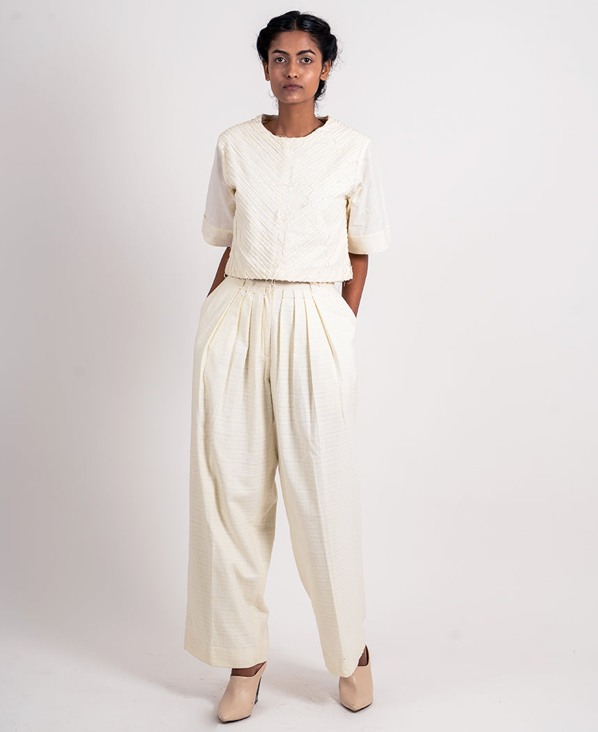 Pleated Waist Pants