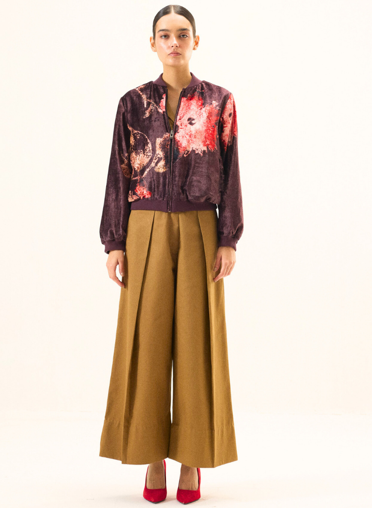 Plum Blossom Bomber Jacket