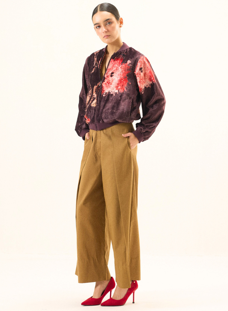 Plum Blossom Bomber Jacket