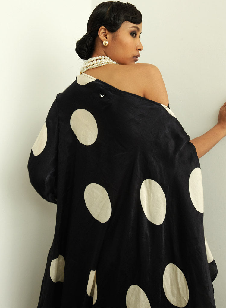 Polka Drape Dress