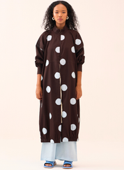 Polka Drawstring Tunic Set