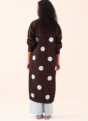 Polka Drawstring Tunic Set