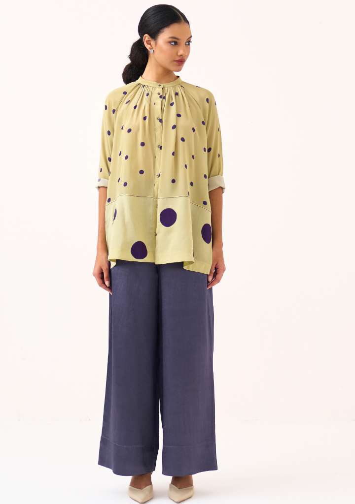 Polka Peasant Top