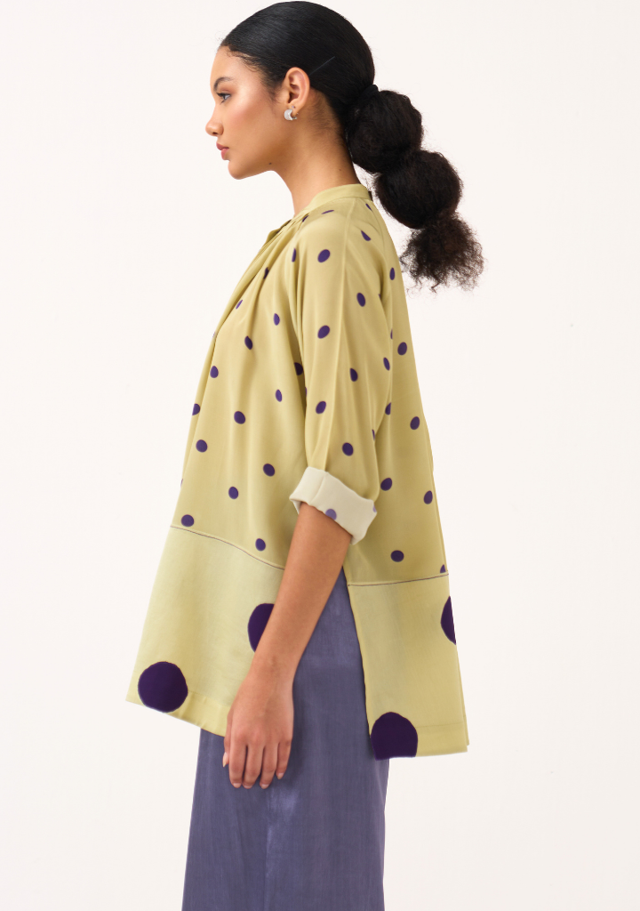 Polka Peasant Top