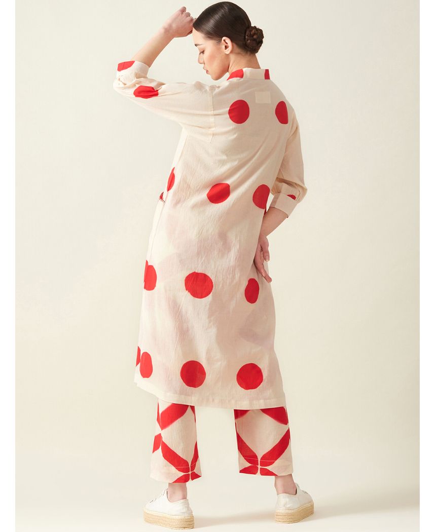 Polka Kurta Set