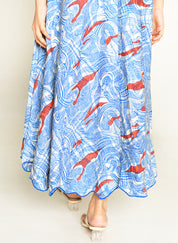 Ponzo Halter Neck Dress