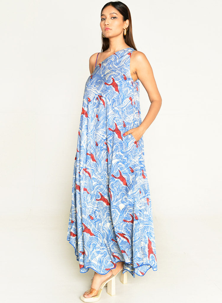 Ponzo One Shoulder Dress