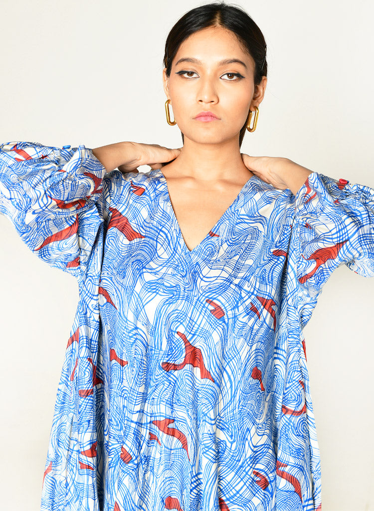 Ponzo Puff Sleeve Dress