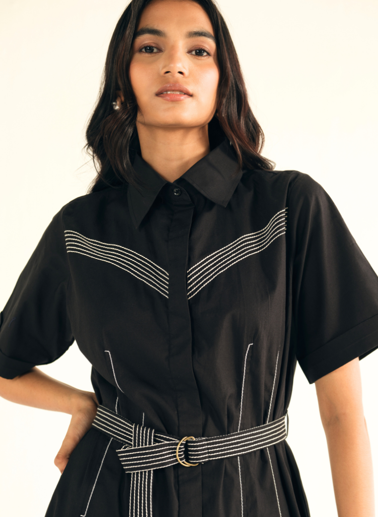Poplin Midi Shirt Dress